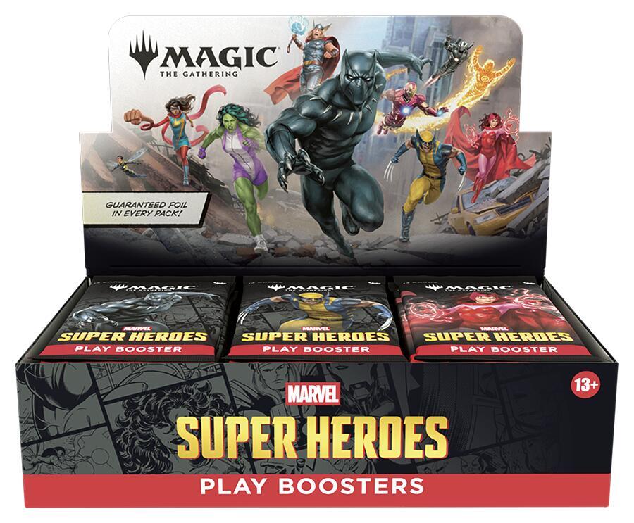 Magic: The Gathering® | Marvel Super Heroes Play Booster Box | 30 Factory Sealed Packs