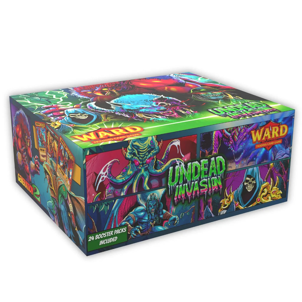 Ward Trading Card Game: Undead Invasion 2nd Generation Booster Box | 24 Factory Sealed Booster Packs