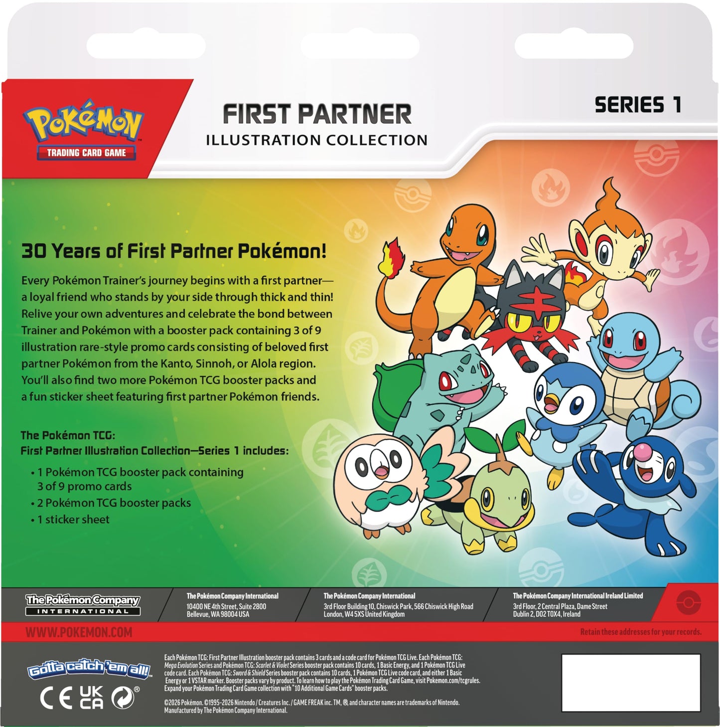 Pokémon TCG: First Partner Illustration Collection – Series 1 (30th Anniversary)