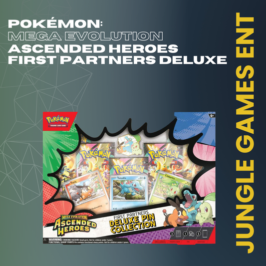 Pokémon TCG: Mega Evolution—Ascended Heroes First Partners Deluxe Pin Collection
