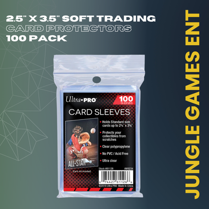 Jungle Crew Card Protection Bundle – 100 Toploaders + 100 Penny Sleeves | Ultimate Trading Card Protection Kit