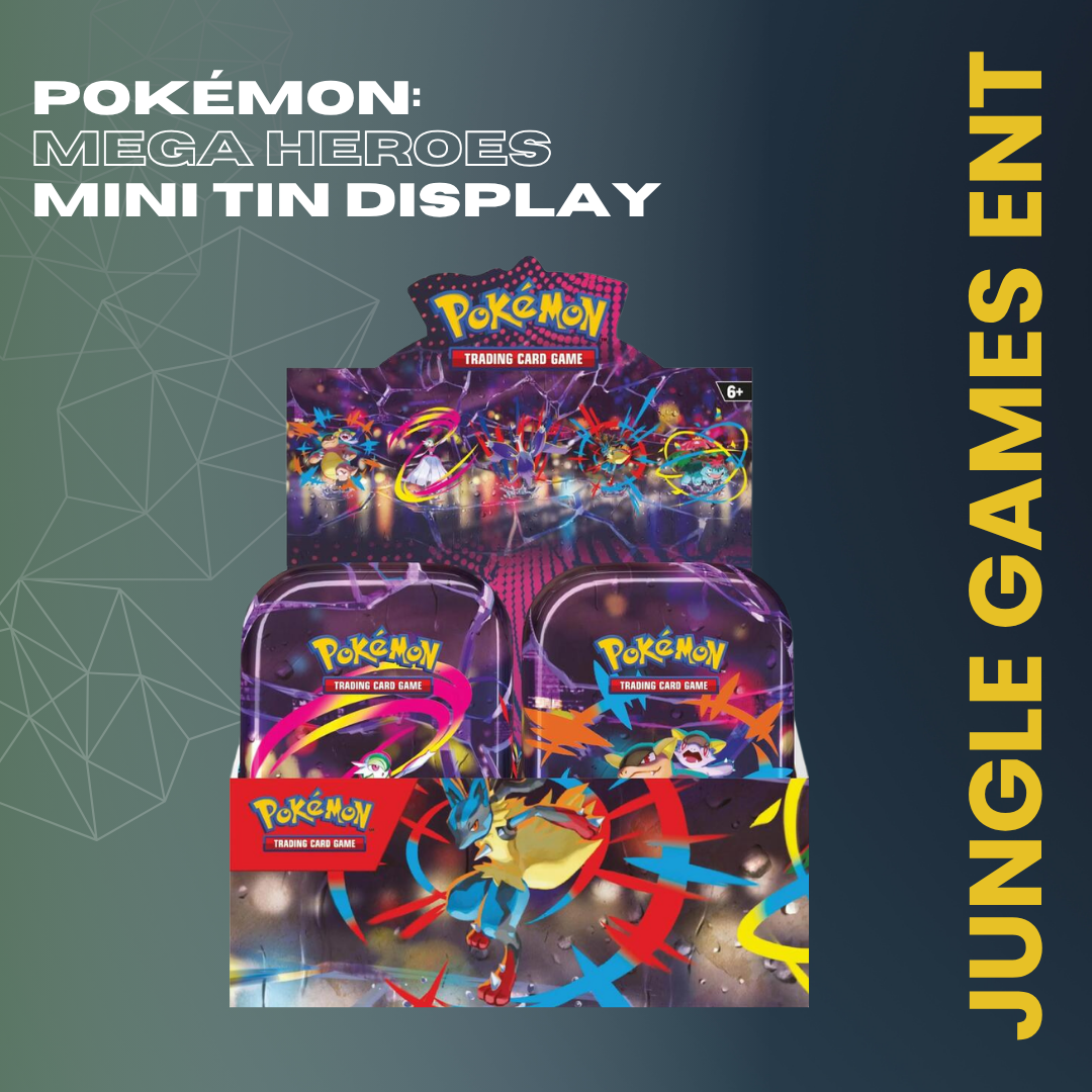 Mega Heroes Mini Tin (ME01: Mega Evolution) – Random Tin
