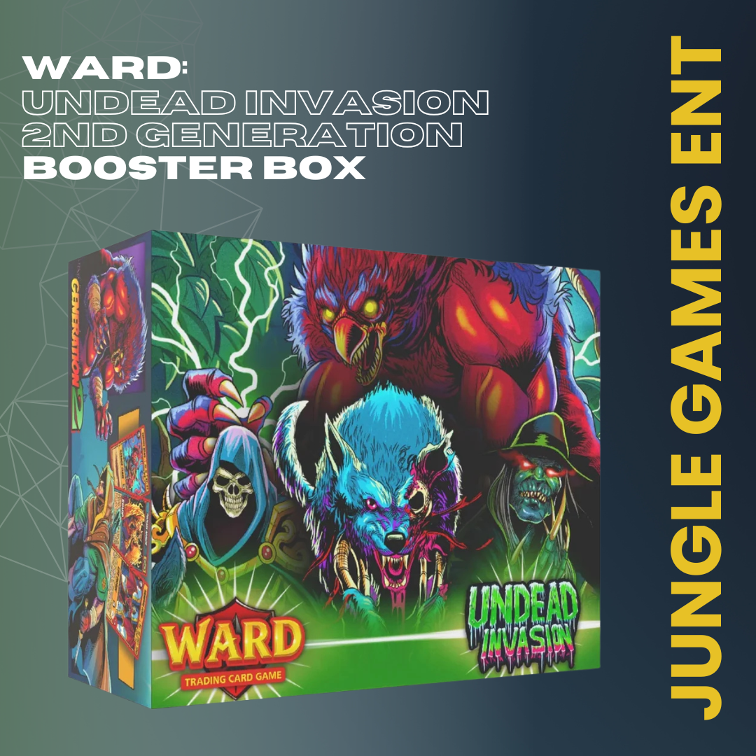 Ward Trading Card Game: Undead Invasion 2nd Generation Booster Box | 24 Factory Sealed Booster Packs