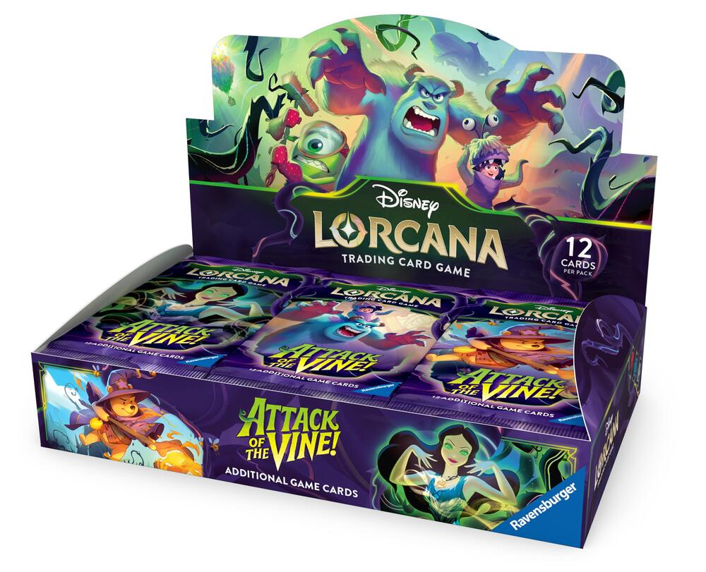 Disney Lorcana: Attack of the Vine! Booster Box | 24 Factory Sealed Booster Packs