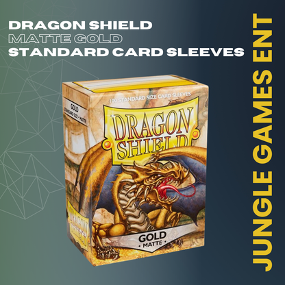 Dragon Shield Matte Gold Standard Card Sleeves (100 Count)