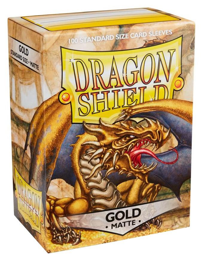 Dragon Shield Matte Gold Standard Card Sleeves (100 Count)