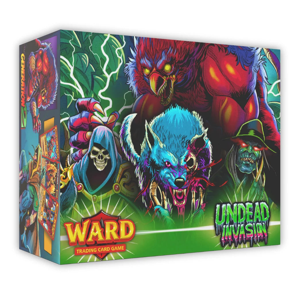 Ward Trading Card Game: Undead Invasion 2nd Generation Booster Box | 24 Factory Sealed Booster Packs