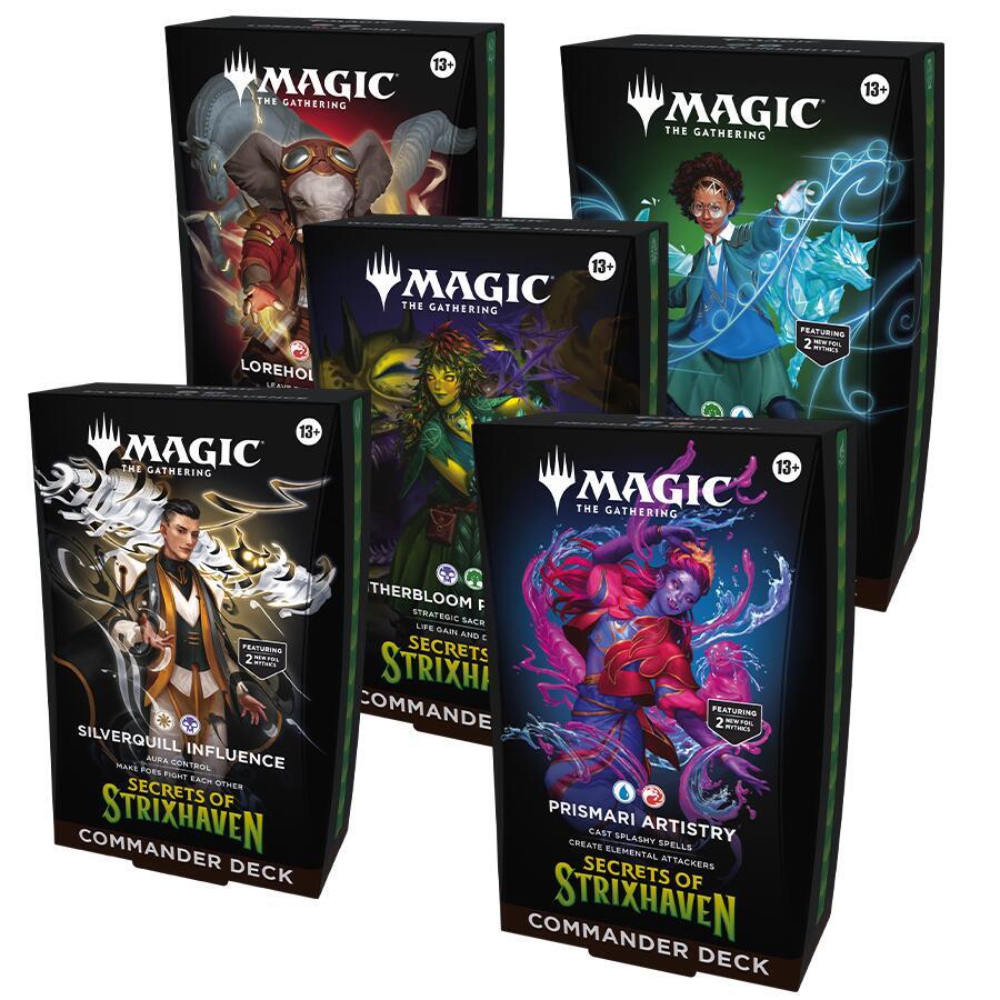 Magic: The Gathering – Strixhaven Commander Deck Display (Set of 5)
