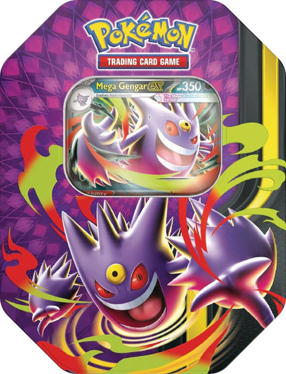 Pokémon TCG: Mega Moonlit Tin – Mega Gengar ex