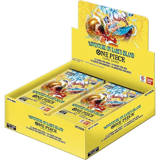 One Piece Card Game OP-15 Booster Box – Adventure on Kami’s Island (24 Packs, Japanese, Factory Sealed)