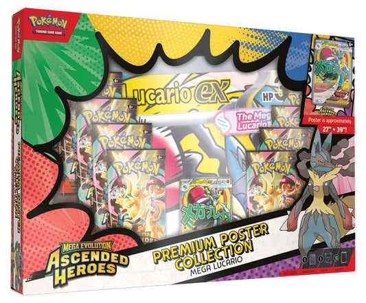 Pokémon Mega Lucario ex Premium Poster Collection – Ascended Heroes