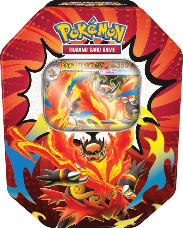 Pokémon TCG: Mega Evolution—Ascended Heroes Tin – Mega Emboar ex